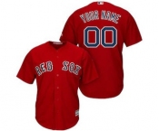 Men's Boston Red Sox Customized Red Cool Base Custom Baseball Baseball Jersey