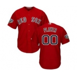 Men's Boston Red Sox Majestic Scarlet 2018 World Series Cool Base Custom Jersey