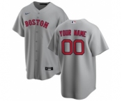 Men's Boston Red Sox Road 2020 Baseball Custom Cool Base Jersey - Gray