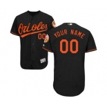 Men's Baltimore Orioles Customized Alternate Black Flex Base Custom Baseball Baseball Jersey