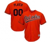 Men's Baltimore Orioles Customized Orange Cool Base Custom Baseball Baseball Jersey