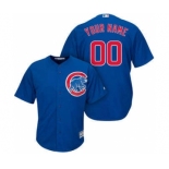 Baseball Chicago Cubs Majestic Royal Cool Base Custom Jersey