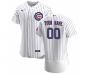 Men's Chicago Cubs Custom White Home 2020 Authentic Player Baseball Jersey