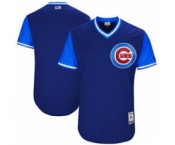 Men's Chicago Cubs Customized Navy 2017 Little League World Series Players Weekend Jersey