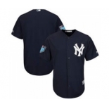 Men's New York Yankees Customized Majestic Navy 2018 Spring Training Cool Base Team Jersey