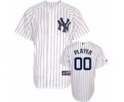 New York Yankees Personalized Custom White Baseball Jersey