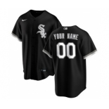 Men's Chicago White Sox Alternate 2020 Baseball Custom Cool Base Jersey - Black