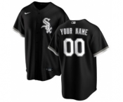 Men's Chicago White Sox Alternate 2020 Baseball Custom Cool Base Jersey - Black