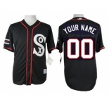 Men's Chicago White Sox Customized 2015 Black Jersey