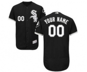 Men's Chicago White Sox Customized Alternate Black Flex Base Custom Baseball Baseball Jersey