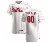 Men's Philadelphia Phillies Custom White Home 2020 Authentic Player Baseball Jersey