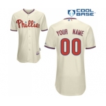 Philadelphia Phillies personalized Custom cream Baseball Jersey