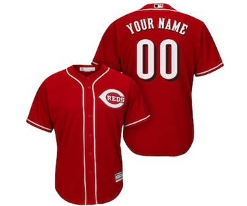 Men's Cincinnati Reds Customized Red Cool Base Custom Baseball Baseball Jersey