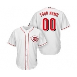 Men's Cincinnati Reds Customized White Cool Base Custom Baseball Baseball Jersey