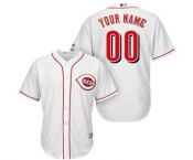 Men's Cincinnati Reds Customized White Cool Base Custom Baseball Baseball Jersey