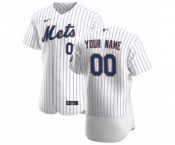 Men's New York Mets 2020 Home Custom Flexbase Jersey - White Royal