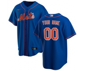 Men's New York Mets Alternate 2020 Baseball Custom Cool Base Jersey - Royal