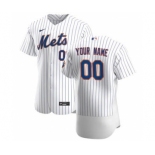 Men's New York Mets Custom White Home 2020 Authentic Player Baseball Jersey