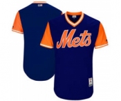 Men's New York Mets Customized Royal 2017 Little League World Series Players Weekend Jersey