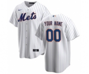 Men's New York Mets Home 2020 Baseball Custom Cool Base Jersey - White Royal