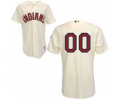 Baseball Cleveland Indians Cream Men Custom Jerseys