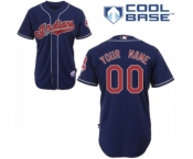 Cleveland Indians Personalized custom Blue Jersey