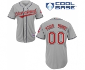 Cleveland Indians Personalized custom Grey Jersey