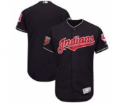 Men's Cleveland Indians Customized Majestic Navy 2018 Spring Training Flex Base Team Jersey