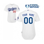 Los Angeles Dodgers Personalized Custom White Baseball Jersey