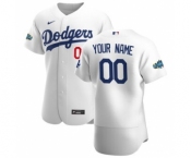 Men's Los Angeles Dodgers 2020 Home Custom Flexbase Patch Jersey - White