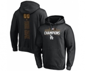 Men's Los Angeles Dodgers 2020 World Series Champions Custom Pullover Hoodie Black