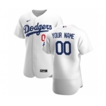 Men's Los Angeles Dodgers Custom White Home 2020 Authentic Player Baseball Jersey