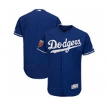 Men's Los Angeles Dodgers Customized Majestic Royal 2018 Spring Training Flex Base Team Jersey