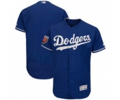 Men's Los Angeles Dodgers Customized Majestic Royal 2018 Spring Training Flex Base Team Jersey