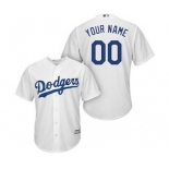 Men's Los Angeles Dodgers Customized White Home Cool Base Custom Baseball Baseball Jersey