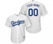 Men's Los Angeles Dodgers Customized White Home Cool Base Custom Baseball Baseball Jersey