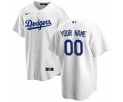 Men's Los Angeles Dodgers Home 2020 Baseball Custom Cool Base Jersey - White