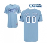 Kansas City Royals Personalized custom Light Blue Cool Base Jersey1