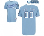 Kansas City Royals Personalized custom Light Blue Cool Base Jersey1