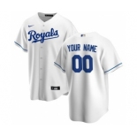 Men's Kansas City Royals Home 2020 Baseball Custom Cool Base Jersey - White