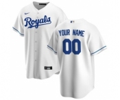 Men's Kansas City Royals Home 2020 Baseball Custom Cool Base Jersey - White