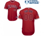 Los Angeles Angels Personalized Custom red Baseball Jersey