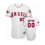 Los Angeles Angels Personalized Custom white Baseball Jersey