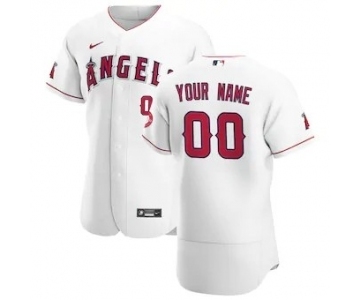 Men's Los Angeles Angels 2020 Home Custom Flexbase Jersey - White