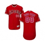 Men's Los Angeles Angels Customized Alternate Scarlet Flex Base Custom Baseball Baseball Jersey