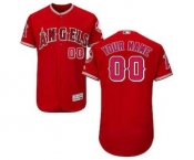 Men's Los Angeles Angels Customized Alternate Scarlet Flex Base Custom Baseball Baseball Jersey