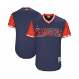 Men's Los Angeles Angels Customized Navy 2017 Little League World Series Players Weekend Jersey