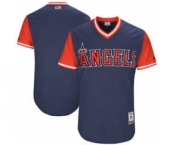 Men's Los Angeles Angels Customized Navy 2017 Little League World Series Players Weekend Jersey