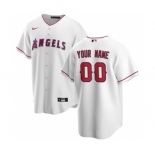 Men's Los Angeles Angels Home 2020 Baseball Custom Cool Base Jersey - White