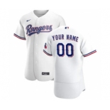 Men's Texas Rangers Custom White Home 2020 Authentic Player Baseball Jersey